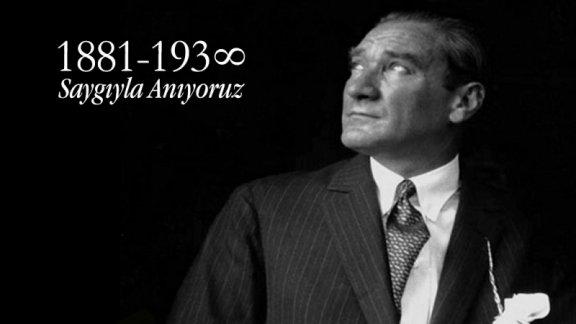 10 Kasım Ulu Önder Gazi Mustafa Kemal Atatürk´ü Anma Töreni